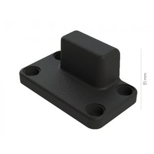 Batente em Nylon de Puxador Externo para Porta de Correr Frigorífica