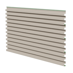 Painel Ripado Metálico Lystra, cor AREIA - Kit com  5,90M²