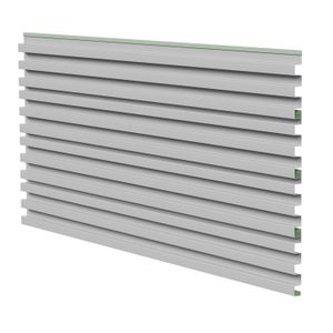 Painel Ripado Metálico Lystra, cor BRANCO GELO - Kit com 5,90M²