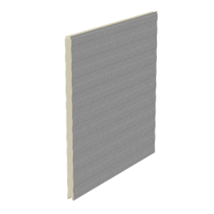 Painel Frigo Aço Natural - núcleo em PIR 32mm  com Forro Branco- Largura 1,10 Metros