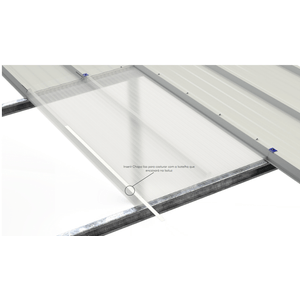 CHAPA LISA P/ COSTURA TRAPÉZIO ISOLUZ - PRÉ-PINT 0,43MM RAL9