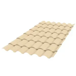 Telha Metálica Colonial Standard Marfim – 0,43 mm em Aço Galvalume
