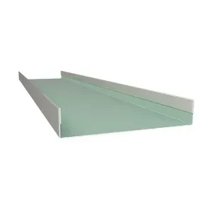 Perfil em formato de U 19MM x 50MM x 19MM - Branco/primer 0,50 EXT - Peça com 3 metros