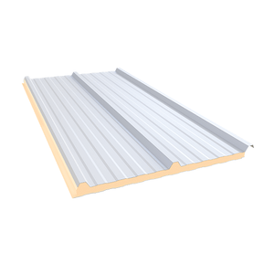Telha Trapezoidal Térmica Branco Neve SEM FORRO - núcleo em PIR 30 mm