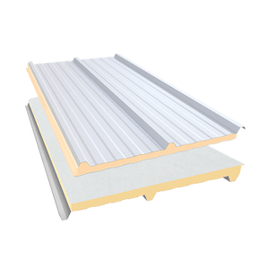 Isotelha Trapezoidal Térmica SEM FORRO Branco Neve – Núcleo em PIR 20 mm